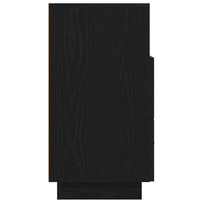 vidaXL Comodini 2 pz con 2 Cassetti Neri 36x36x68 cm