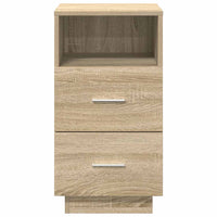 Comodino con 2 Cassetti Rovere Sonoma 36x36x68 cm 858582