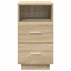 Comodino con 2 Cassetti Rovere Sonoma 36x36x68 cm 858582