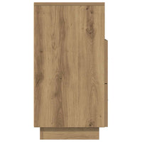 vidaXL Comodino con 2 Cassetti Rovere Artigianale 36x36x68 cm