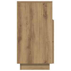 vidaXL Comodino con 2 Cassetti Rovere Artigianale 36x36x68 cm