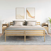 vidaXL Comodini 2 pz con 2 Cassetti Rovere Artigianale 36x36x68 cm