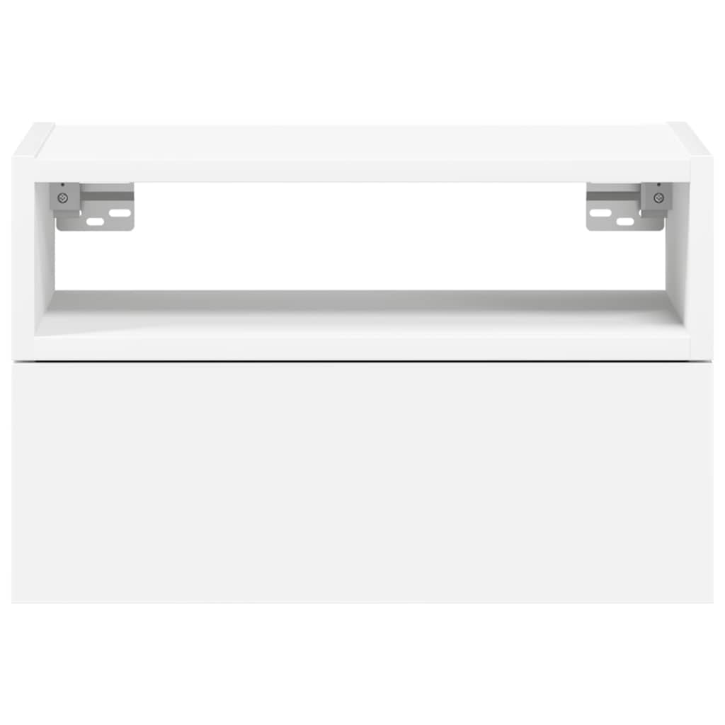 Comodino a Parete Bianco 45x26x28,5 cm 858596