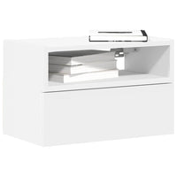 Comodino a Parete Bianco 45x26x28,5 cm 858596