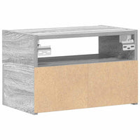 Comodini a Muro 2 pz-Set di 2 Tavolino da notte Grigio Sonoma 45x26x28,5 cm