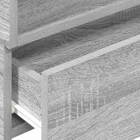 vidaXL Comodini a Muro 2 pz Grigio Sonoma 45x26x28,5 cm