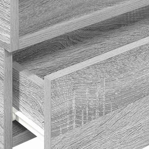 vidaXL Comodini a Muro 2 pz Grigio Sonoma 45x26x28,5 cm