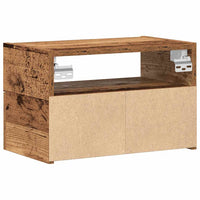 vidaXL Comodino a Muro Legno Antico 45x26x28,5 cm