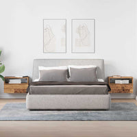 Comodini a Muro 2 pz Legno Antico 45x26x28,5 cm 858611
