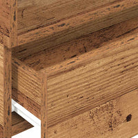 vidaXL Comodini a Muro 2 pz Legno Antico 45x26x28,5 cm