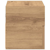 vidaXL Comodino a Muro Rovere Artigianale 45x26x28,5 cm