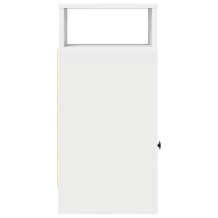 Comodino con Cassetto Bianco 25x31x66 cm 858614