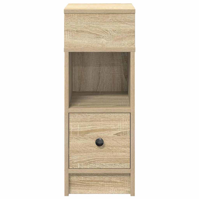 Comodino con Cassetto Rovere Sonoma 25x31x66 cm 858618