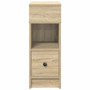 Comodini 2 pz con Cassetto Rovere Sonoma 25x31x66 cm 858619