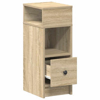 Comodini 2 pz con Cassetto Rovere Sonoma 25x31x66 cm 858619