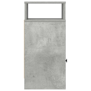 Comodino con Cassetto Grigio Cemento 25x31x66 cm 858620