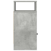 Comodini 2 pz con Cassetto Grigio Cemento 25x31x66 cm 858621
