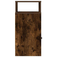 Comodino con Cassetto Rovere Fumo 25x31x66 cm 858622