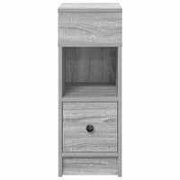 Comodino con Cassetto Grigio Sonoma 25x31x66 cm 858624