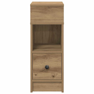 Comodino con Cassetto Rovere Artigianale 25x31x66 cm 858630
