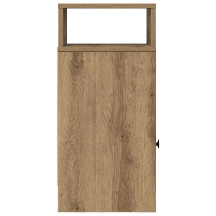 vidaXL Comodino con Cassetto Rovere Artigianale 25x31x66 cm