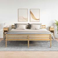 vidaXL Comodini 2 pz con Cassetto Rovere Artigianale 25x31x66 cm