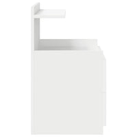 vidaXL Comodini 2 pz con 2 cassetti bianchi 40x36,5x62 cm