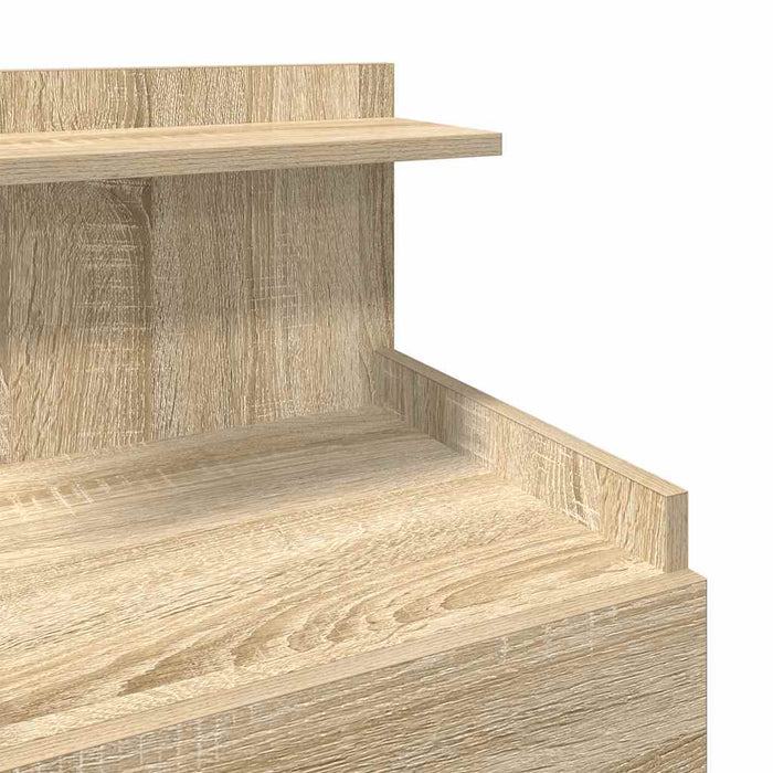 Comodino con 2 cassetti in rovere Sonoma 40x36,5x62 cm 858636