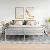 vidaXL Comodini 2 pz con 2 cassetti Grigio Cemento 40x36,5x62 cm