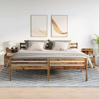 vidaXL Comodini 2 pz con 2 cassetti in legno vecchio 40x36,5x62 cm