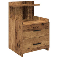 vidaXL Comodini 2 pz con 2 cassetti in legno vecchio 40x36,5x62 cm