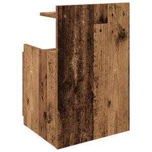 vidaXL Comodini 2 pz con 2 cassetti in legno vecchio 40x36,5x62 cm