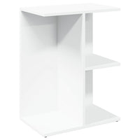 vidaXL Comodino Bianco 46,5x29x61 cm in Legno Multistrato