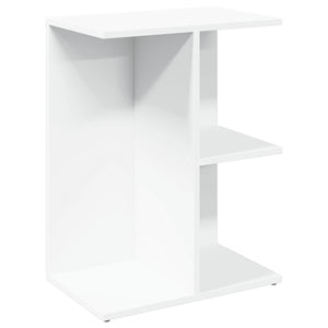 vidaXL Comodino Bianco 46,5x29x61 cm in Legno Multistrato