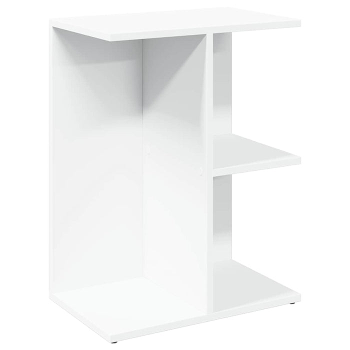 vidaXL Comodino Bianco 46,5x29x61 cm in Legno Multistrato