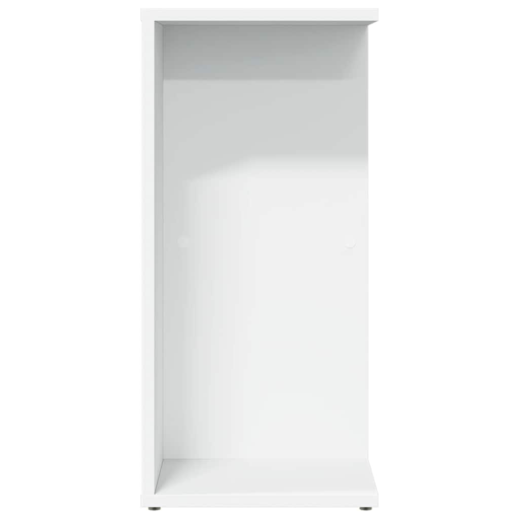 vidaXL Comodino Bianco 46,5x29x61 cm in Legno Multistrato