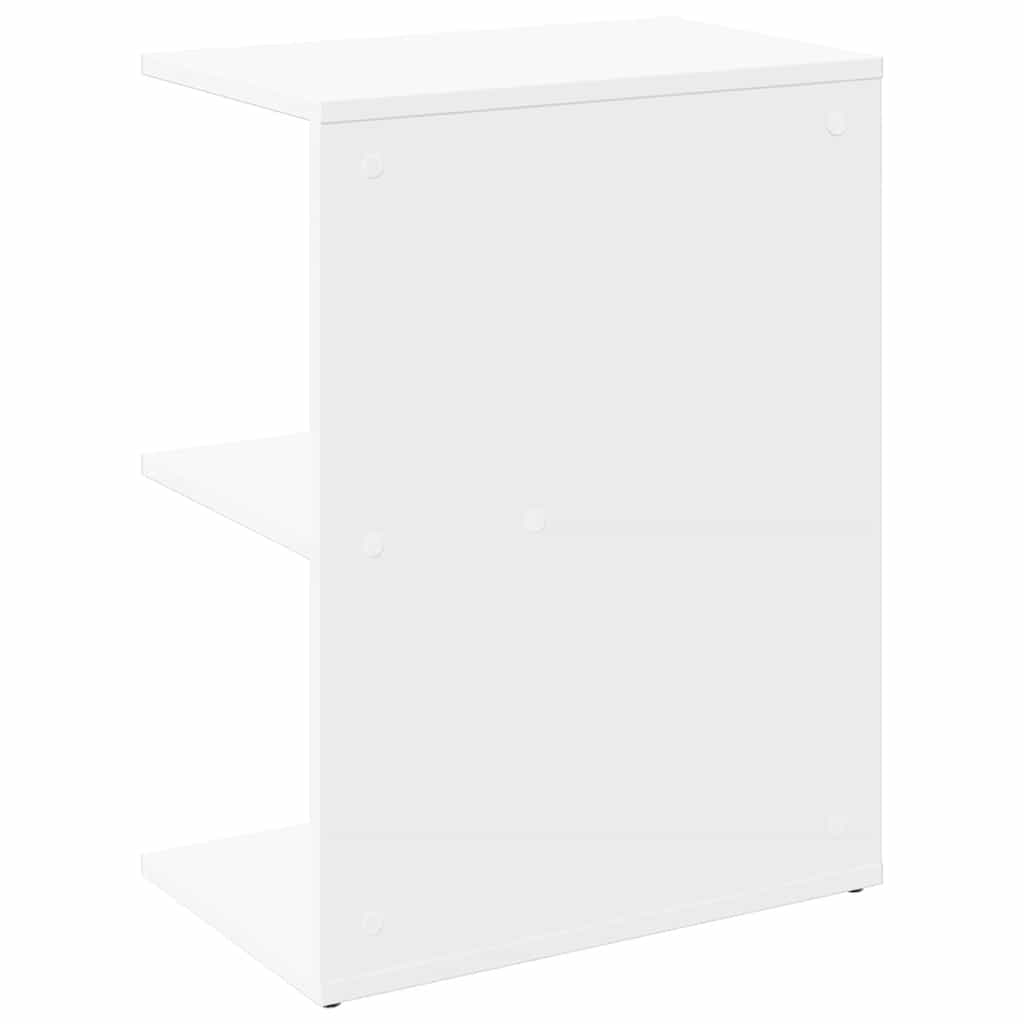 vidaXL Comodino Bianco 46,5x29x61 cm in Legno Multistrato