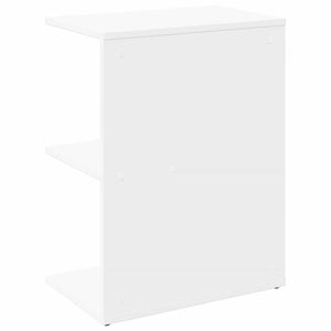 vidaXL Comodino Bianco 46,5x29x61 cm in Legno Multistrato