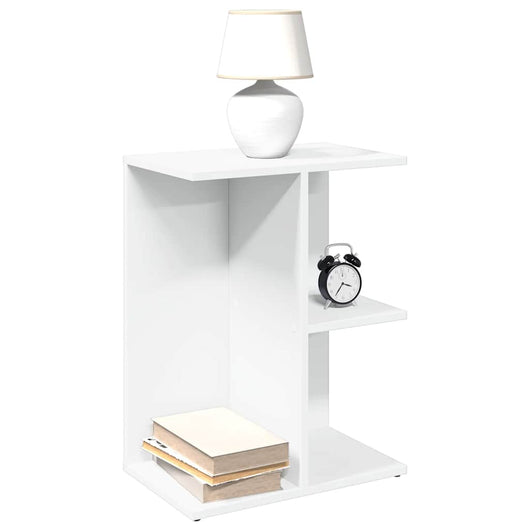 vidaXL Comodino Bianco 46,5x29x61 cm in Legno Multistrato
