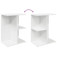 vidaXL Comodini 2 pz Bianchi 46,5x29x61 cm in Legno Multistrato