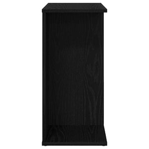 vidaXL Comodini 2 pz Rovere Nero 46,5x29x61 cm in Legno Multistrato