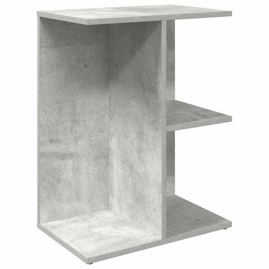 Comodino Grigio Cemento 46,5x29x61 cm in Legno Multistrato 858656