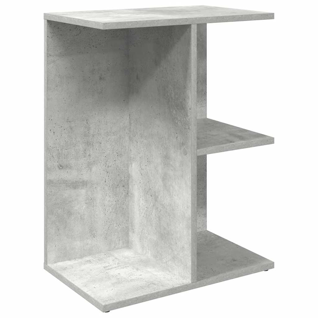 Comodino-Tavolino da notte Grigio Cemento 46,5x29x61 cm in Legno Multistrato
