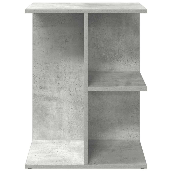 Comodino Grigio Cemento 46,5x29x61 cm in Legno Multistrato 858656