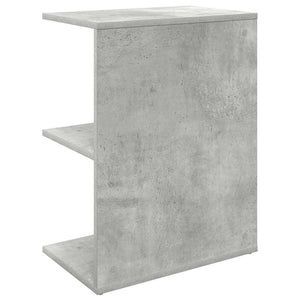 Comodino Grigio Cemento 46,5x29x61 cm in Legno Multistrato 858656