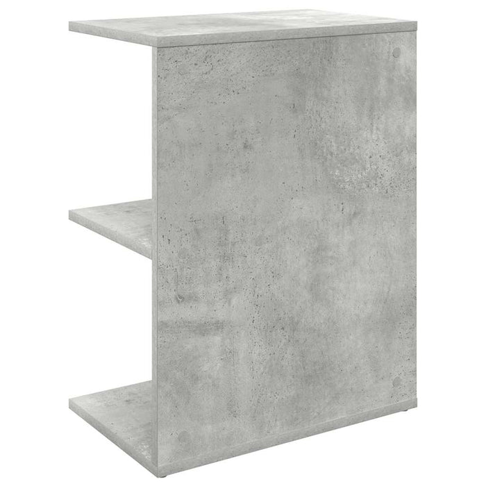 Comodino Grigio Cemento 46,5x29x61 cm in Legno Multistrato