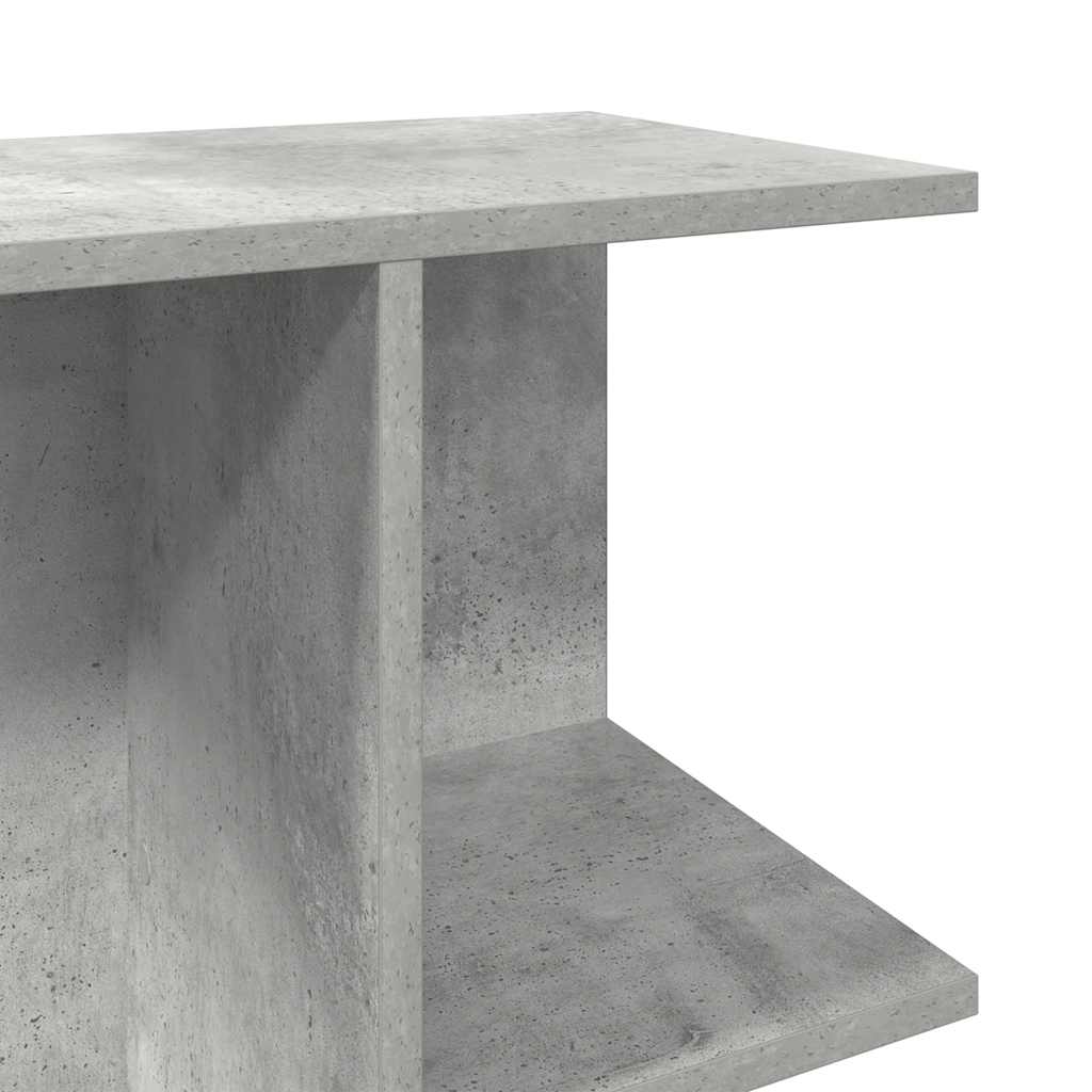 Comodino Grigio Cemento 46,5x29x61 cm in Legno Multistrato 858656