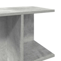 Comodino Grigio Cemento 46,5x29x61 cm in Legno Multistrato 858656