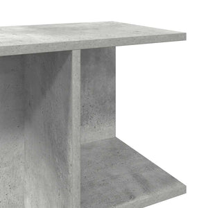 Comodino Grigio Cemento 46,5x29x61 cm in Legno Multistrato 858656