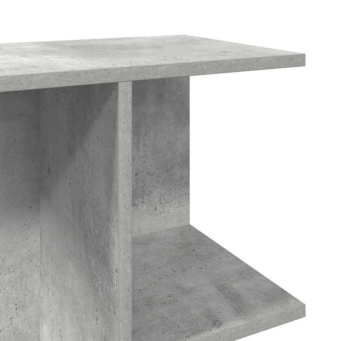 Comodino Grigio Cemento 46,5x29x61 cm in Legno Multistrato 858656